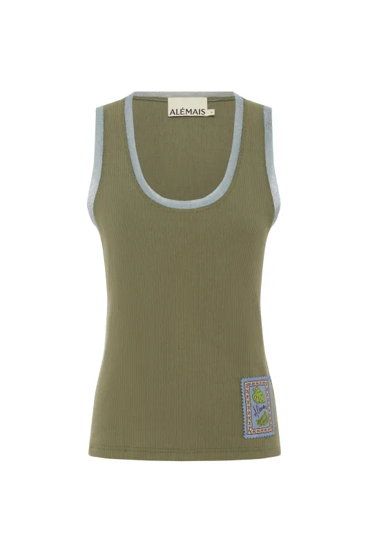 RAMON TANK SAGE sold by Alemais