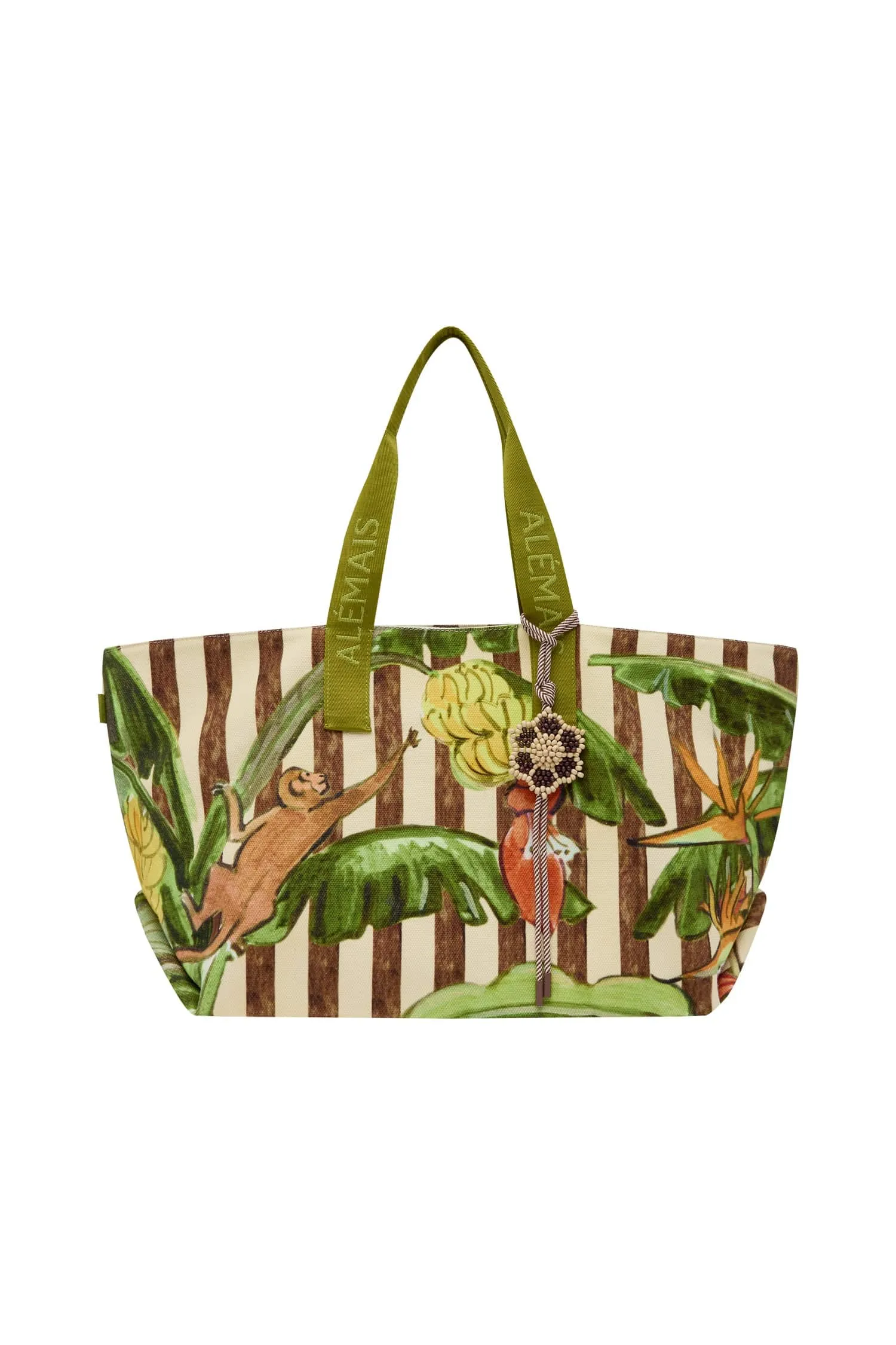 TOUCAN TANGO CANVAS BEACH TOTE sold by Alemais