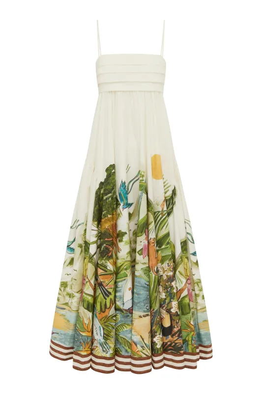 TOUCAN TANGO MIDI DRESS made by Alemais