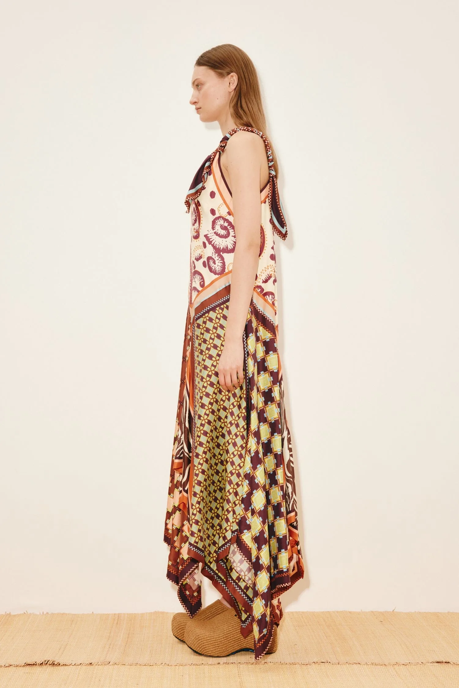 WILSON SILK MIDI DRESS sold by Alemais product image thumbnail 3