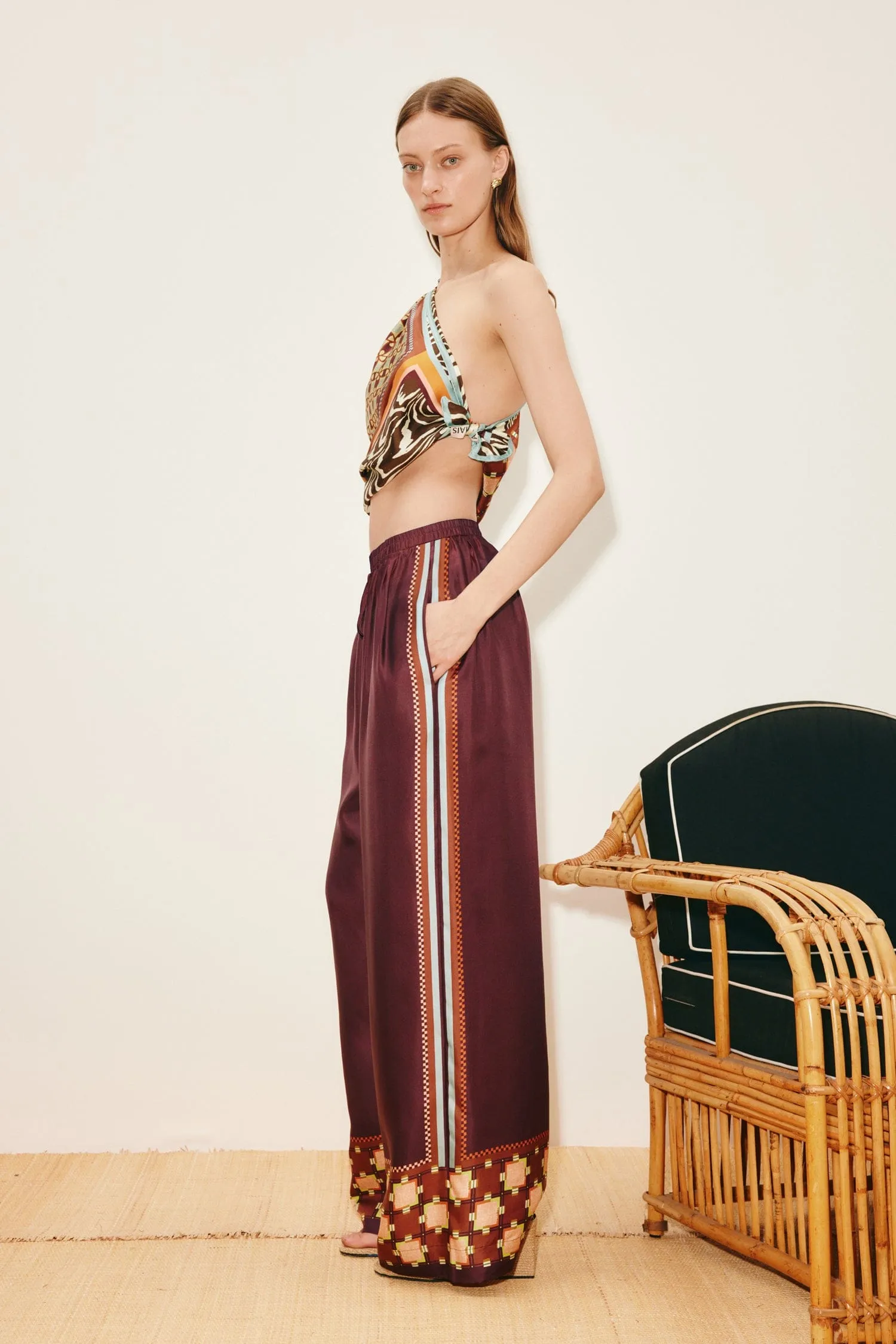 WILSON SILK PANT sold by Alemais product image thumbnail 3