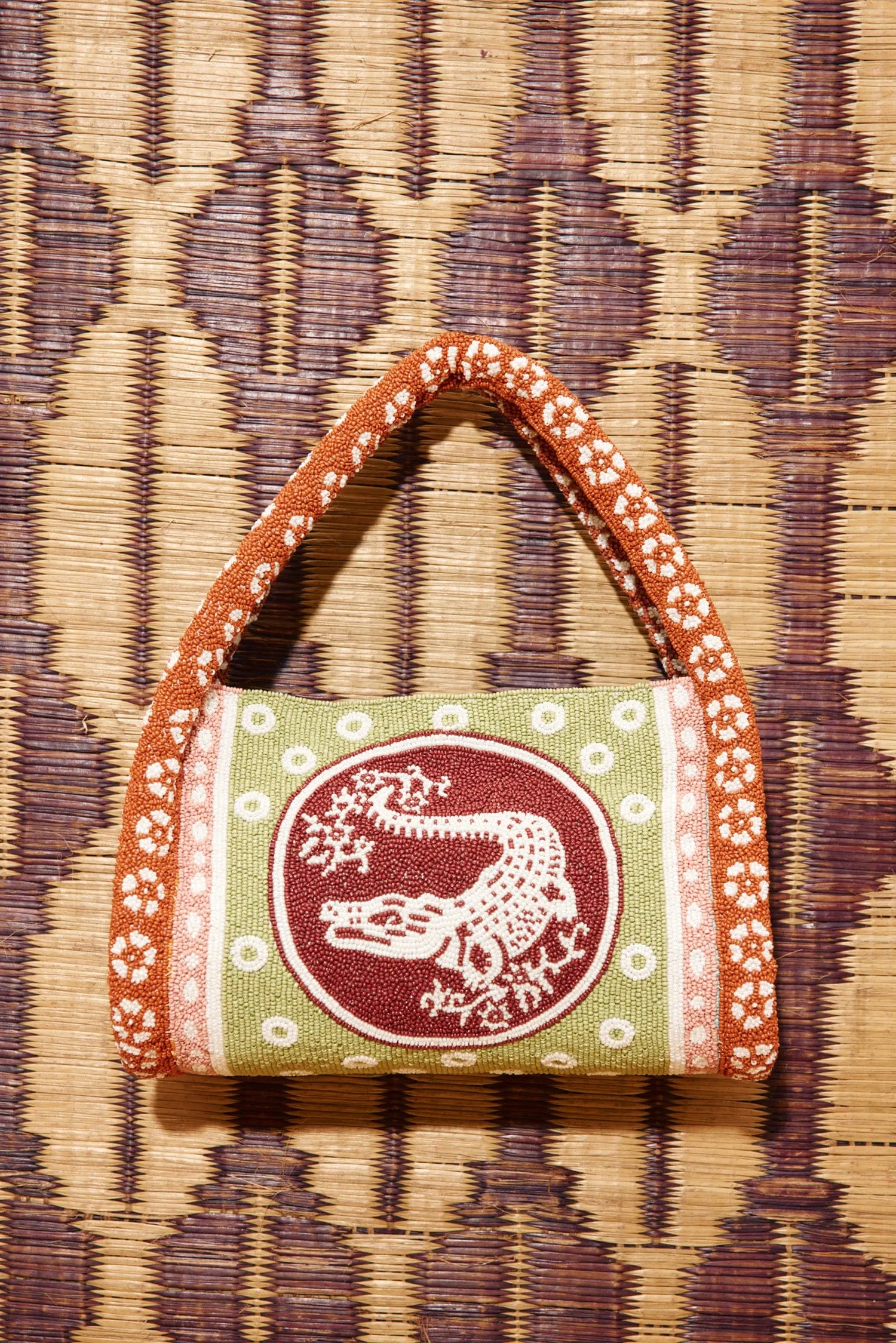 ALBERTA BEADED MINI BARREL BAG sold by Alemais product image thumbnail 2