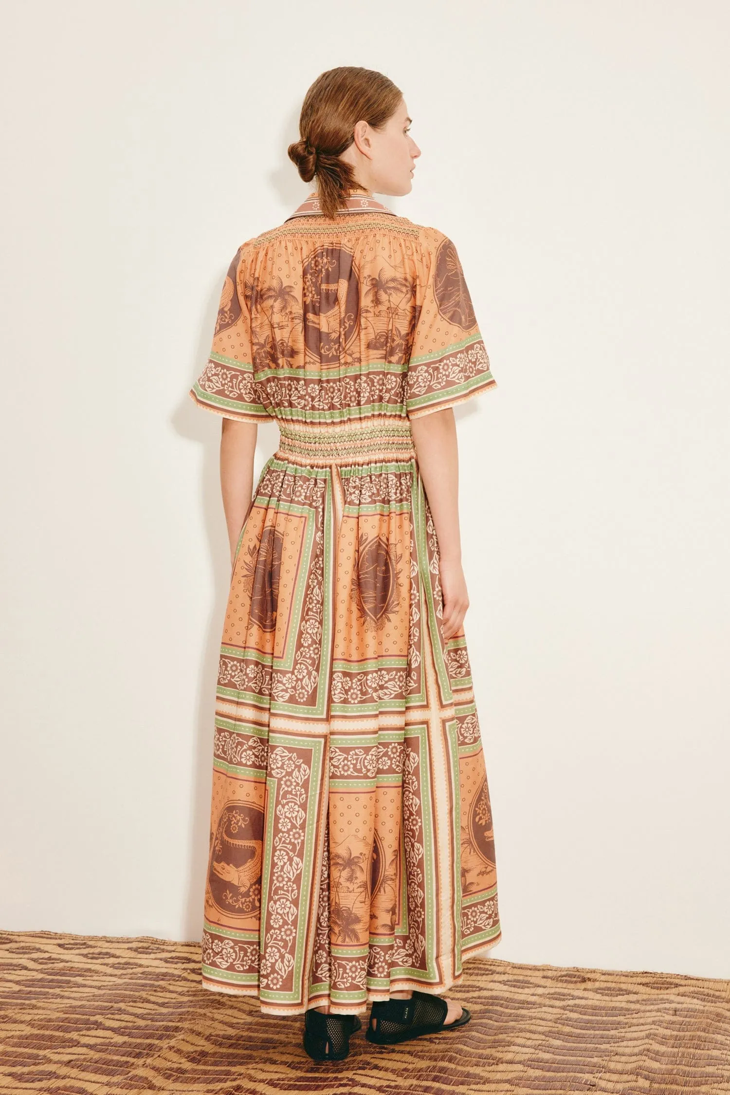 ALBERTA SMOCKED SHIRTDRESS sold by Alemais product image thumbnail 4