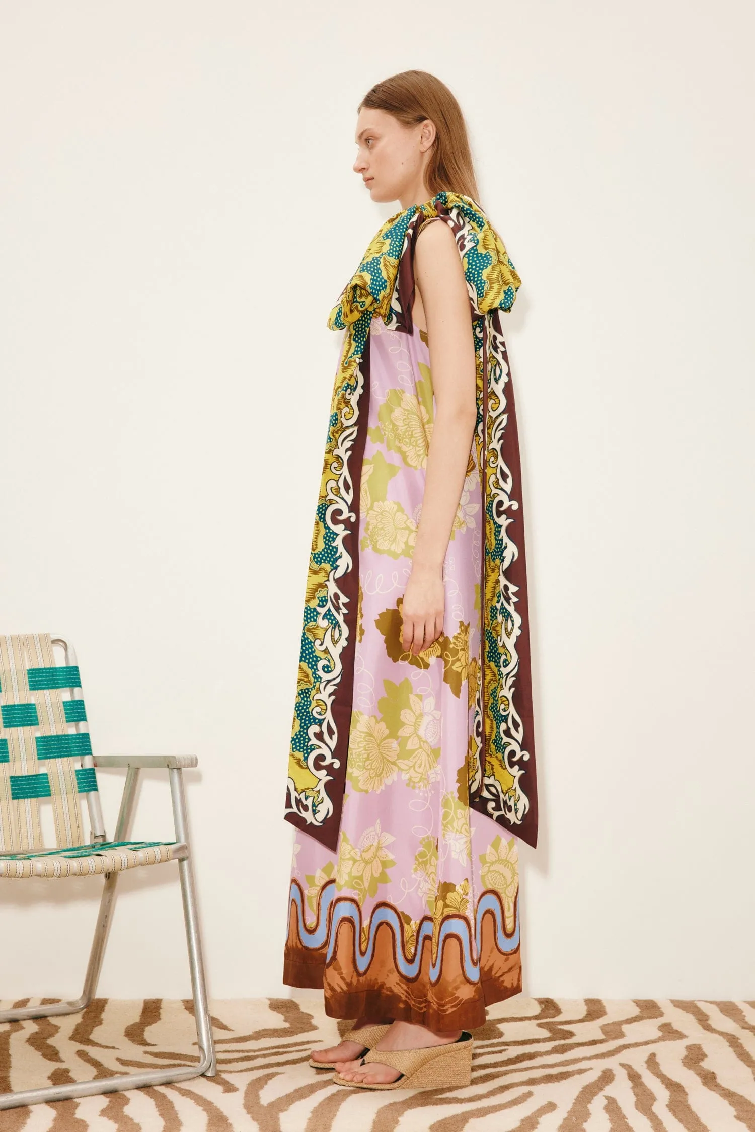 ARNIE SILK MIDI DRESS sold by Alemais product image thumbnail 3