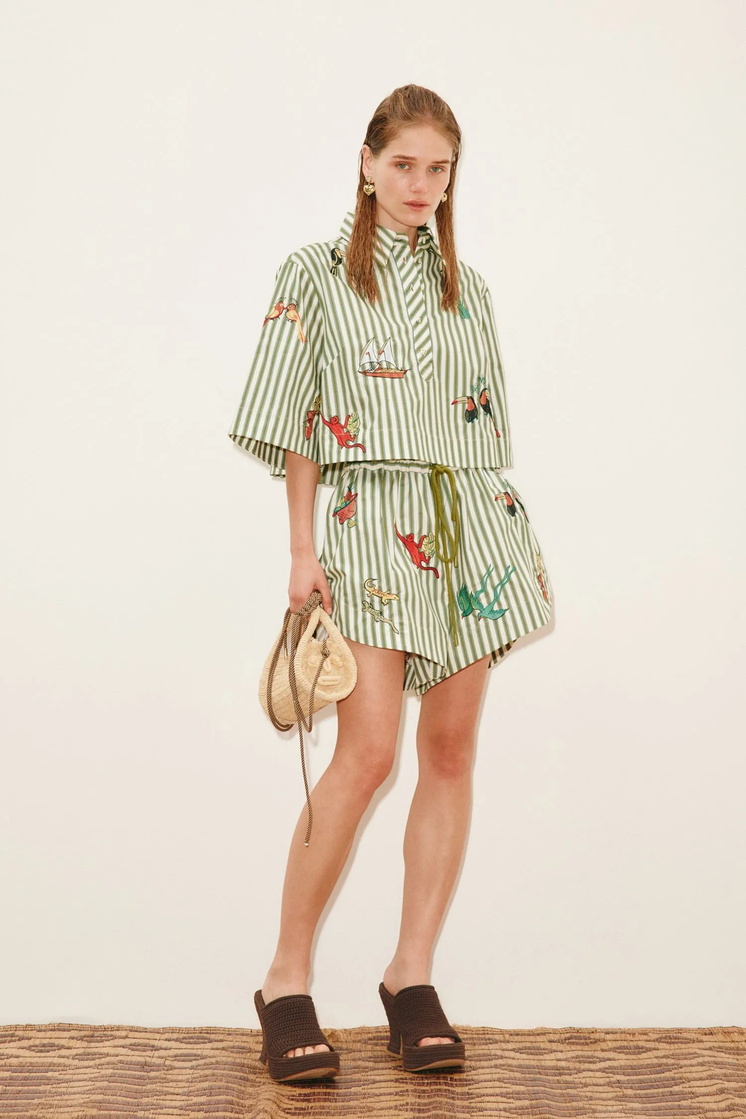 BISOU EMBROIDERED SHORT sold by Alemais product image thumbnail 2