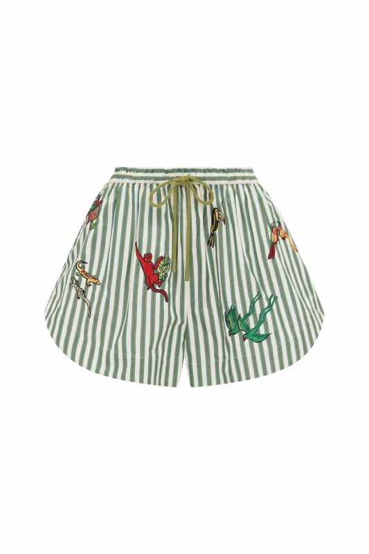 BISOU EMBROIDERED SHORT sold by Alemais