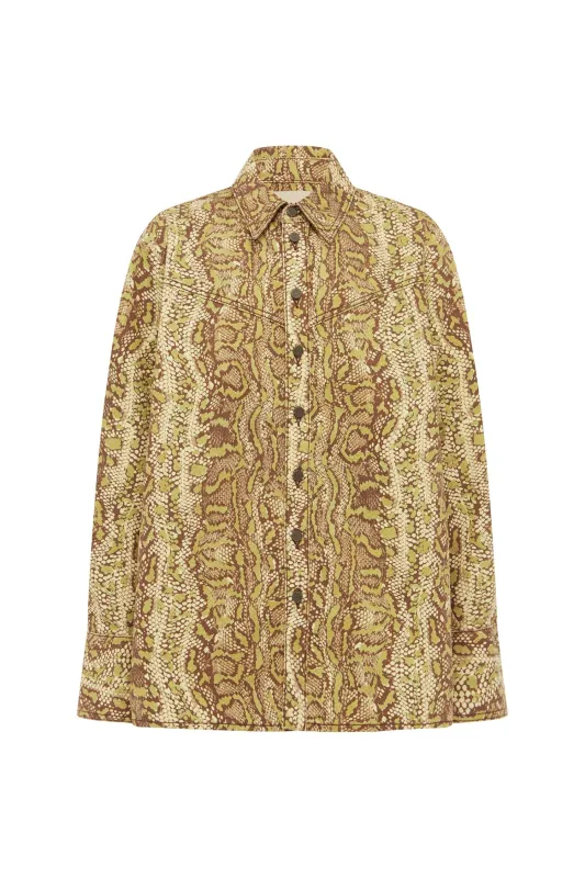 BOA DENIM JACKET made by Alemais