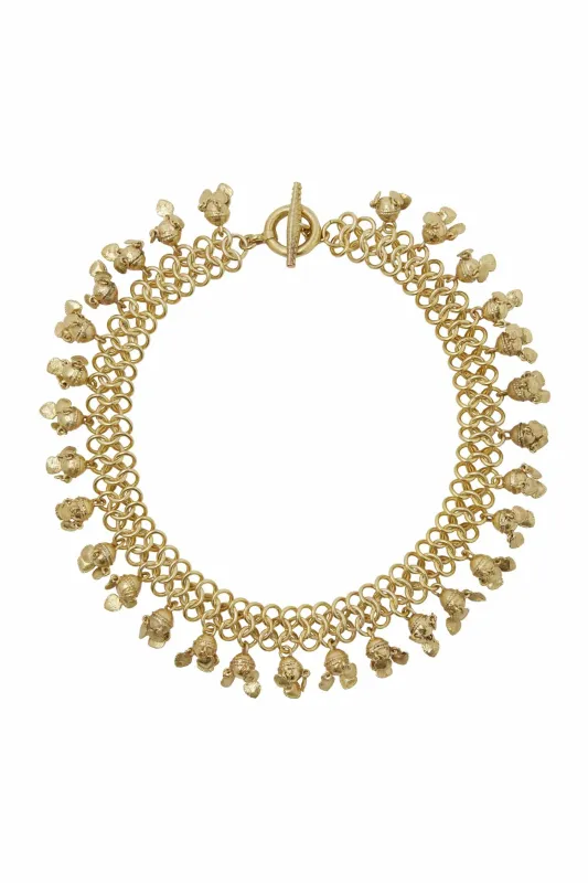 LE JARDIN HEART TASSEL NECKLACE sold by Alemais