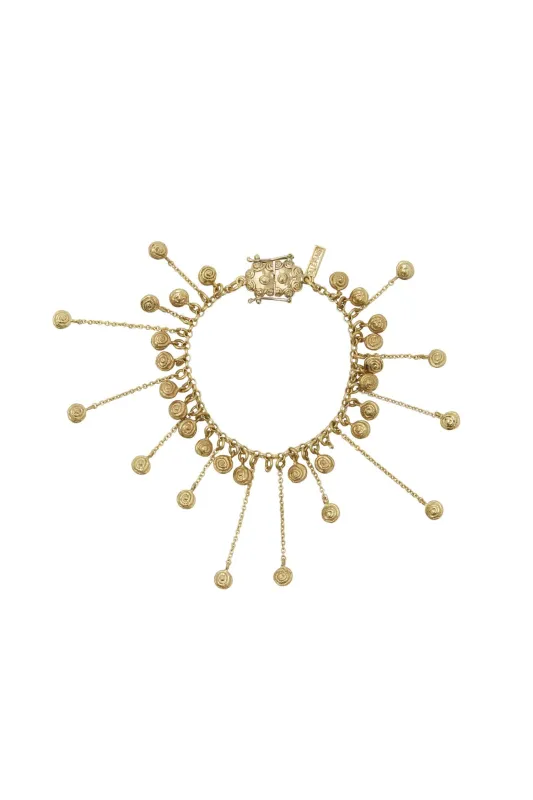 LE JARDIN MINI BALL TASSEL BRACELET sold by Alemais