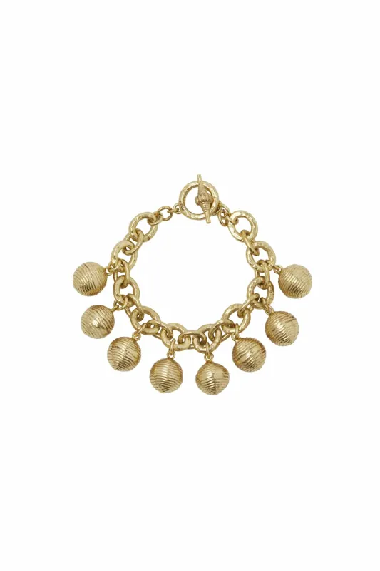 LE JARDIN MINI SPIRAL BALL BRACELET sold by Alemais