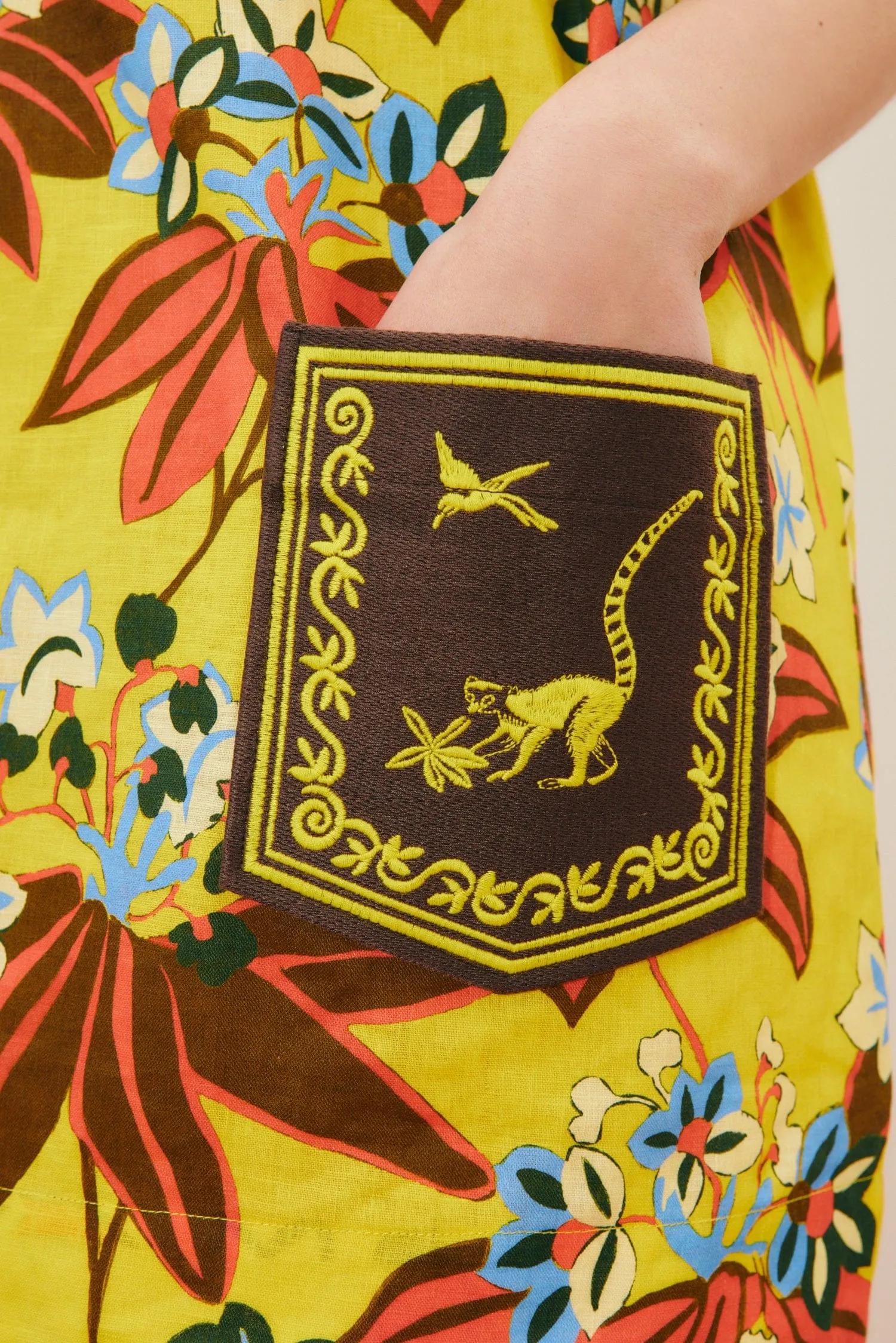 LEO EMBROIDERED MINI DRESS sold by Alemais product image thumbnail 5