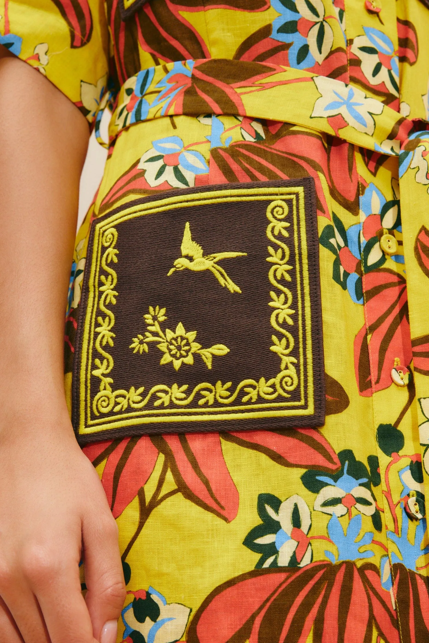 LEO EMBROIDERED SHIRTDRESS sold by Alemais product image thumbnail 5