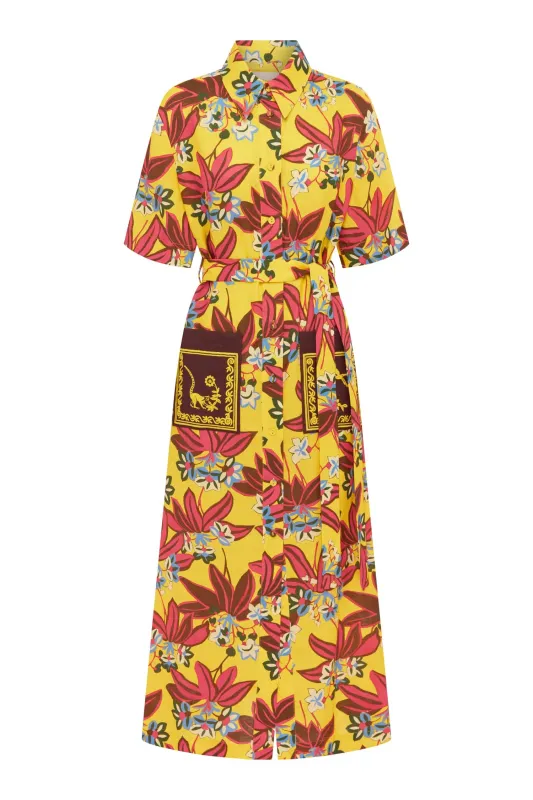 LEO EMBROIDERED SHIRTDRESS sold by Alemais