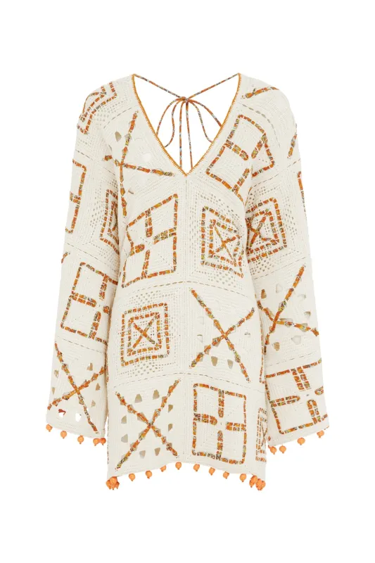 MARVA CROCHET MINI DRESS made by Alemais