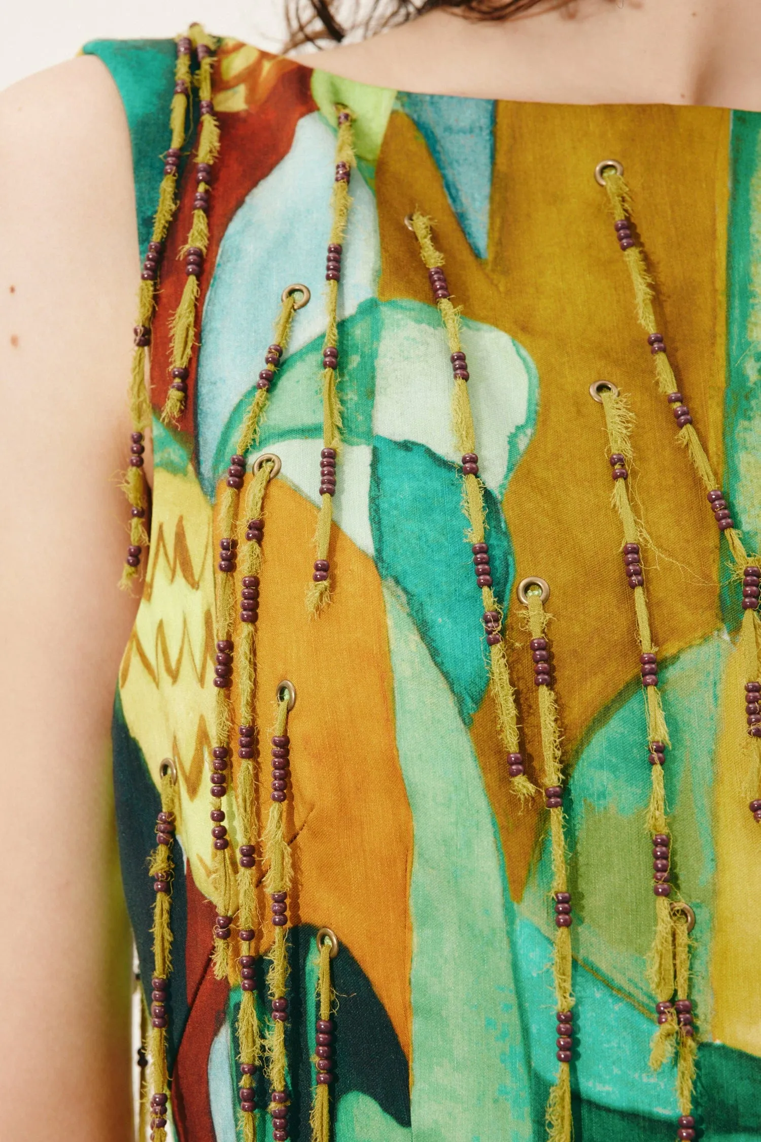 MOKSHINI BEADED FRINGE MINI DRESS sold by Alemais product image thumbnail 5