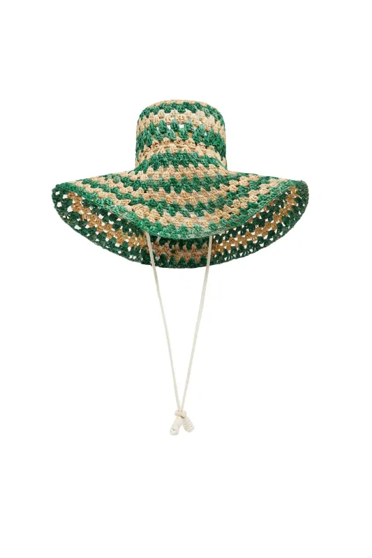 POPPY RAFFIA SUN HAT made by Alemais