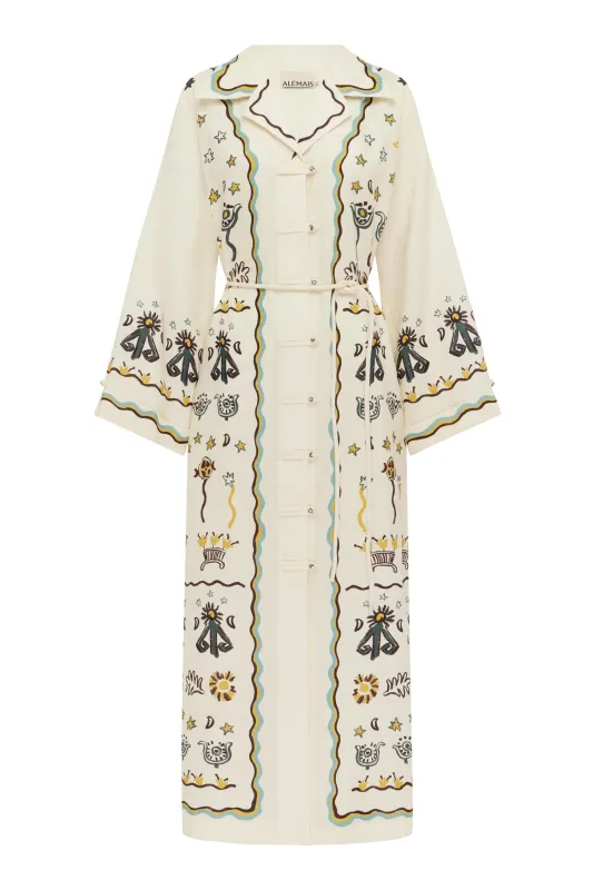 SUN DANCER SHIRTDRESS made by Alemais