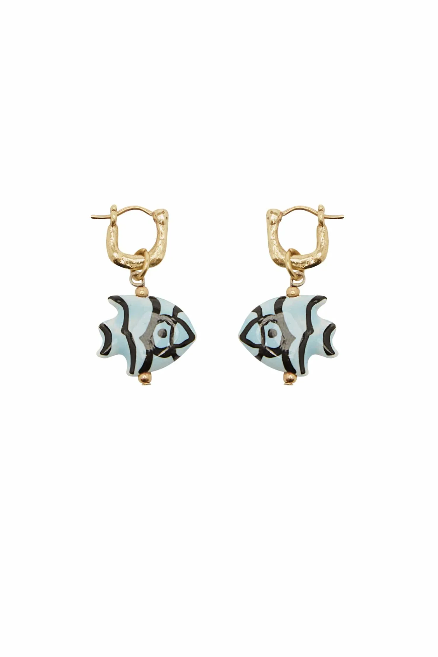 CALYPSO CERAMIC FISH EARRINGS sold by Alemais