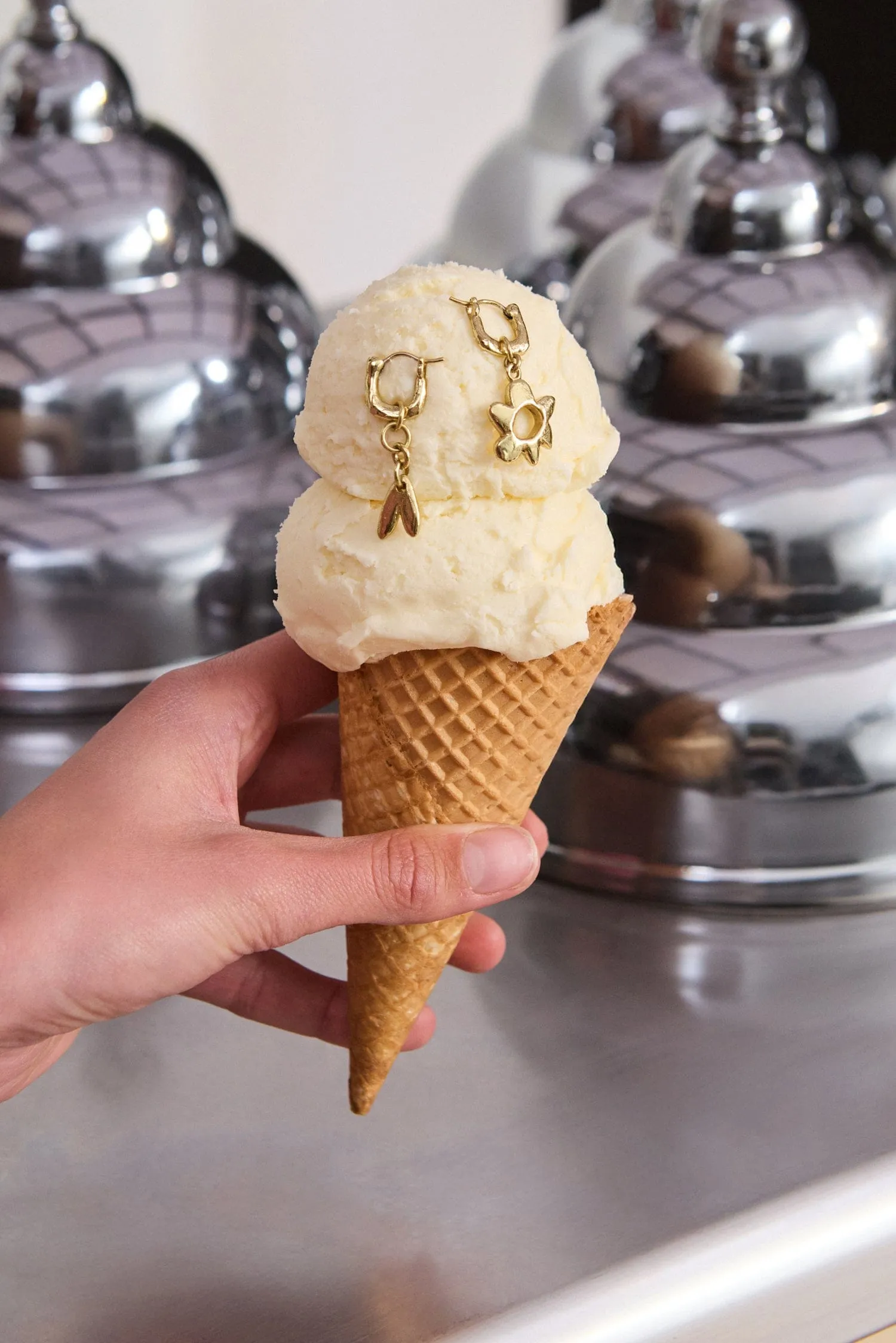 CALYPSO FLOWER & HEART EARRINGS sold by Alemais product image thumbnail 3