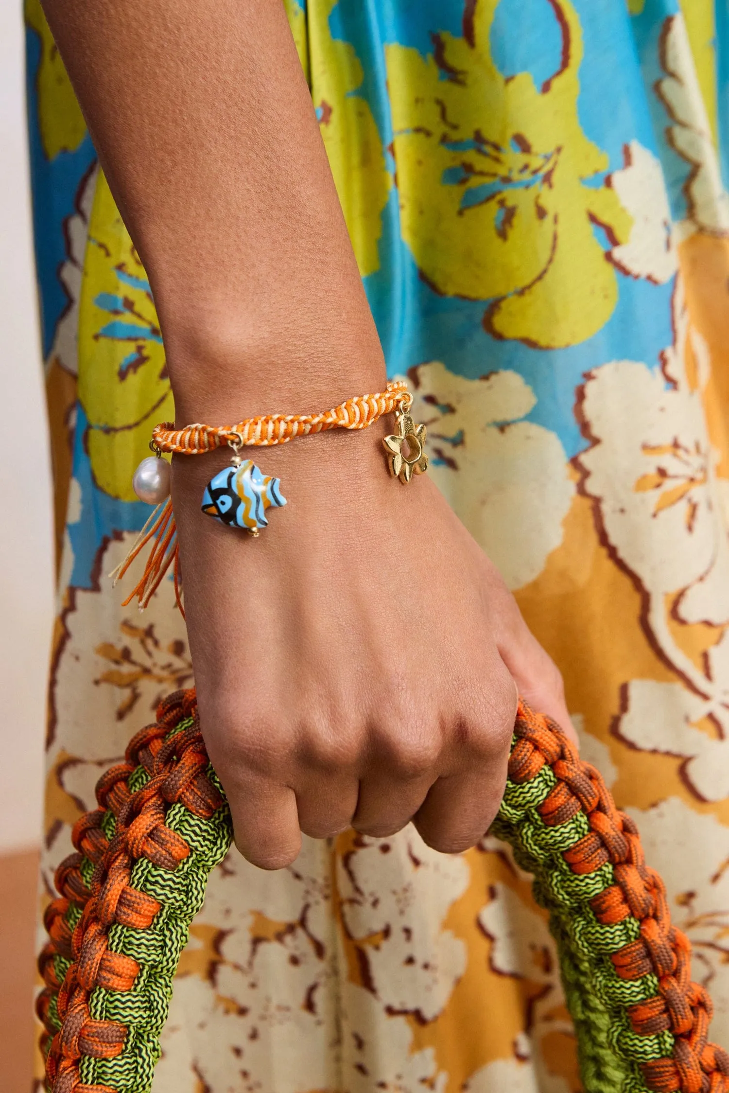 CALYPSO MACRAME CHARM BRACELET sold by Alemais product image thumbnail 2