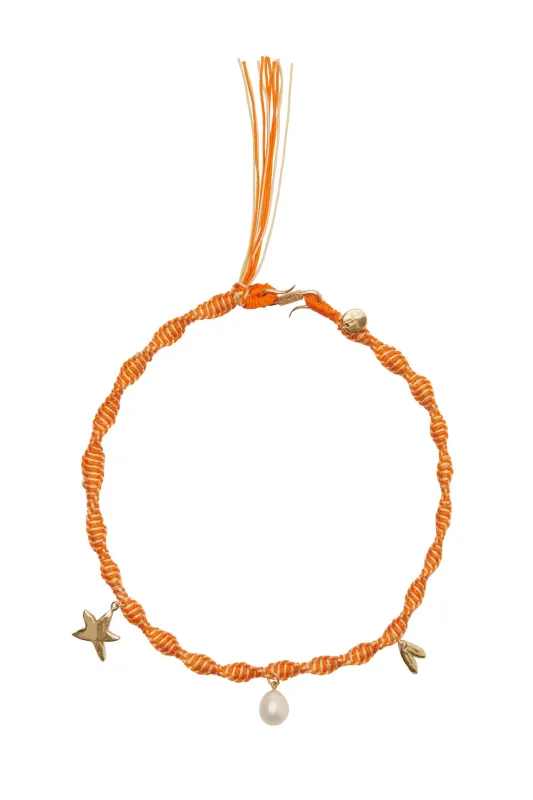 CALYPSO MACRAME CHARM NECKLACE made by Alemais