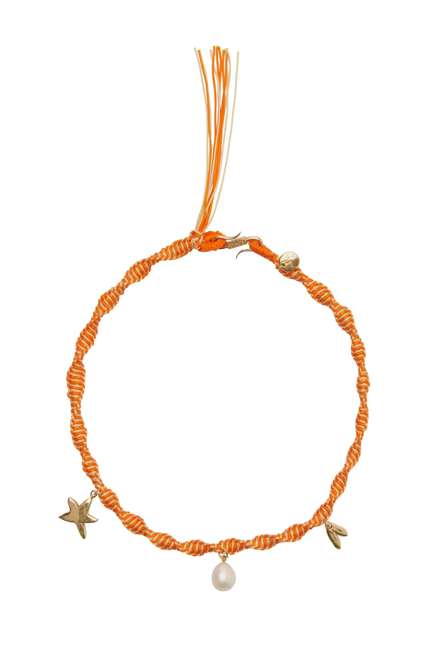 CALYPSO MACRAME CHARM NECKLACE sold by Alemais