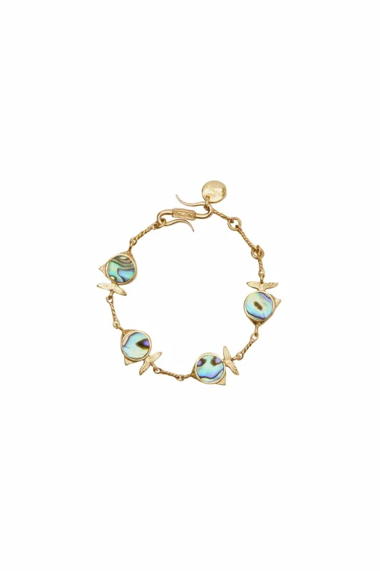 CALYPSO PAUA FISH BRACELET made by Alemais