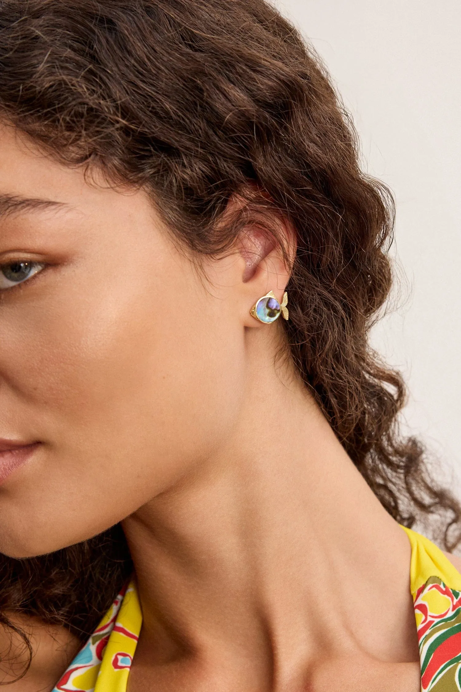 CALYPSO PAUA FISH STUDS sold by Alemais product image thumbnail 2