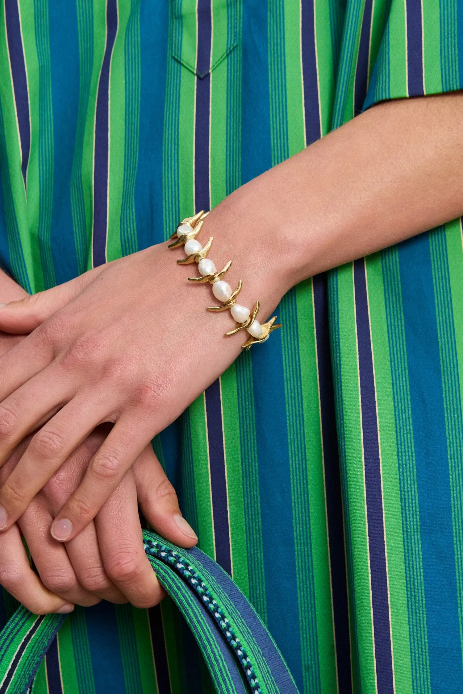 CALYPSO PEARL FISH BRACELET sold by Alemais product image thumbnail 2