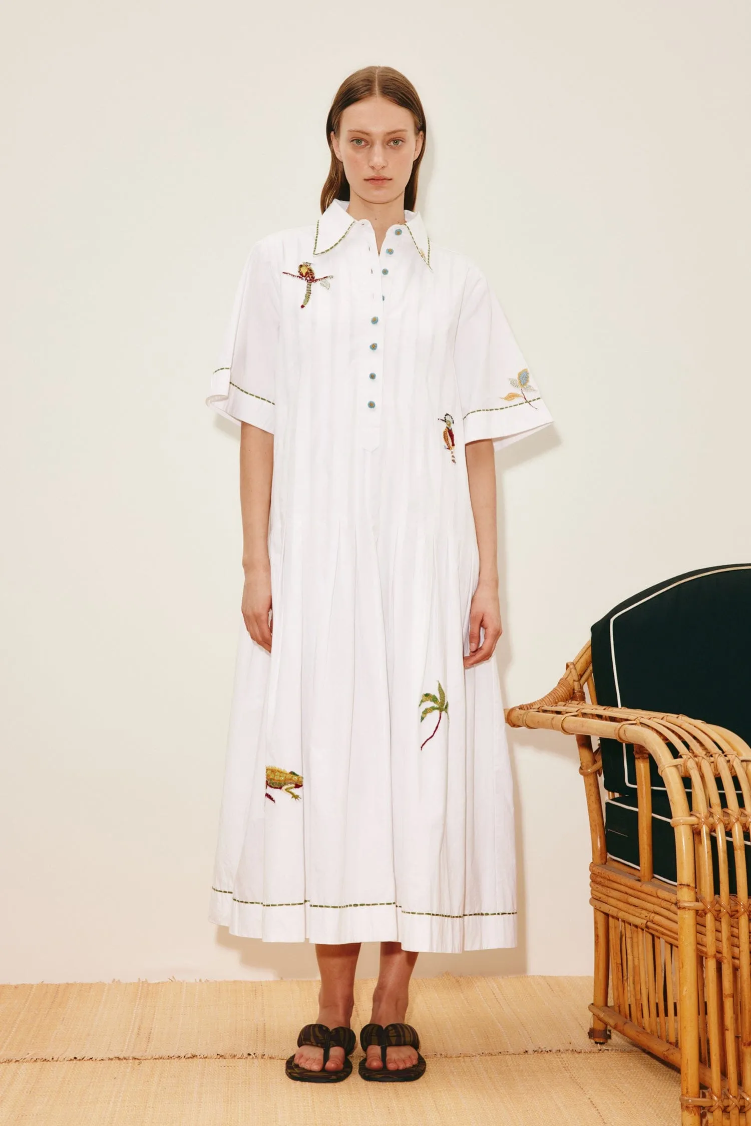 CAMELIA EMBELLISHED SHIRTDRESS sold by Alemais product image thumbnail 2