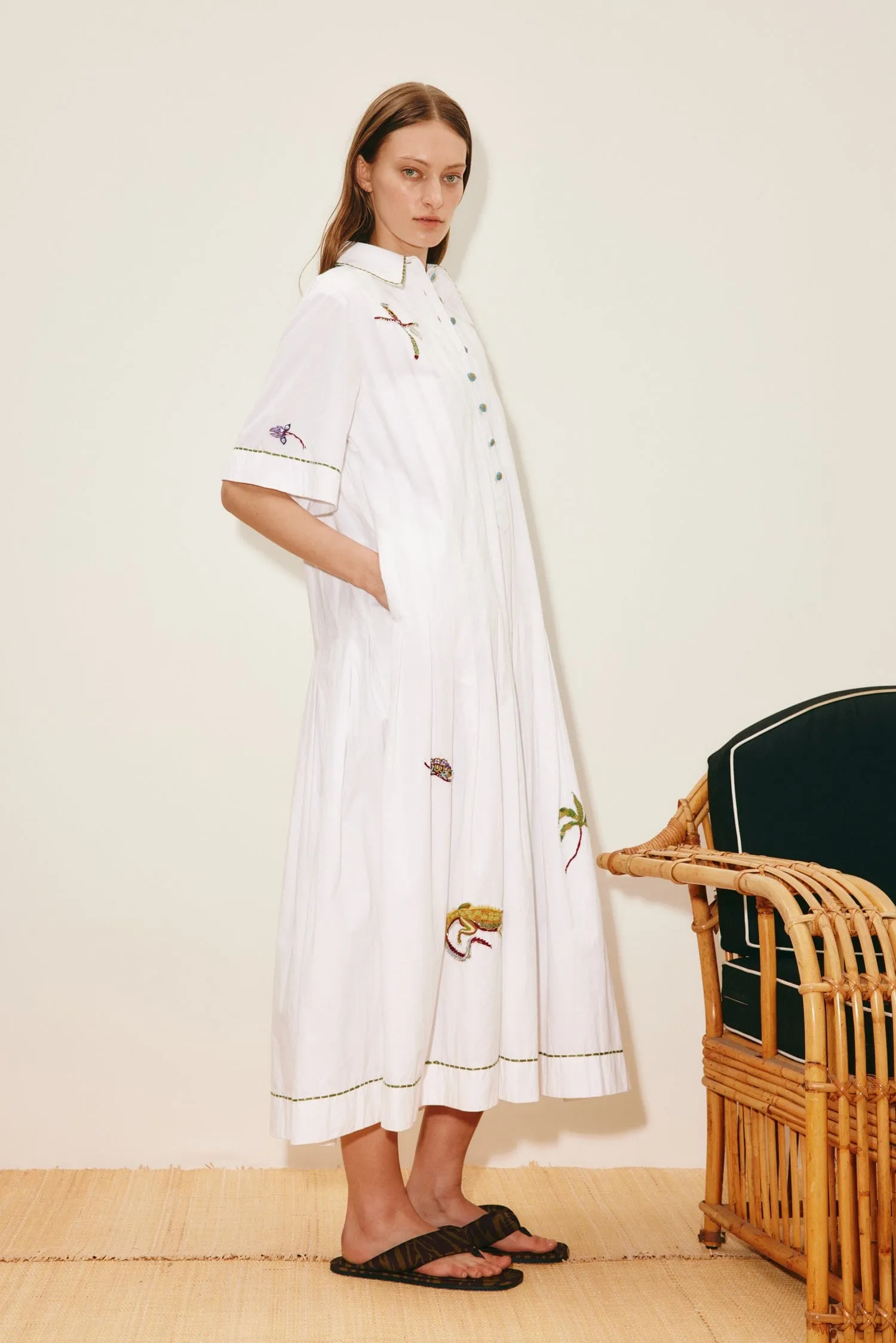 CAMELIA EMBELLISHED SHIRTDRESS sold by Alemais product image thumbnail 3