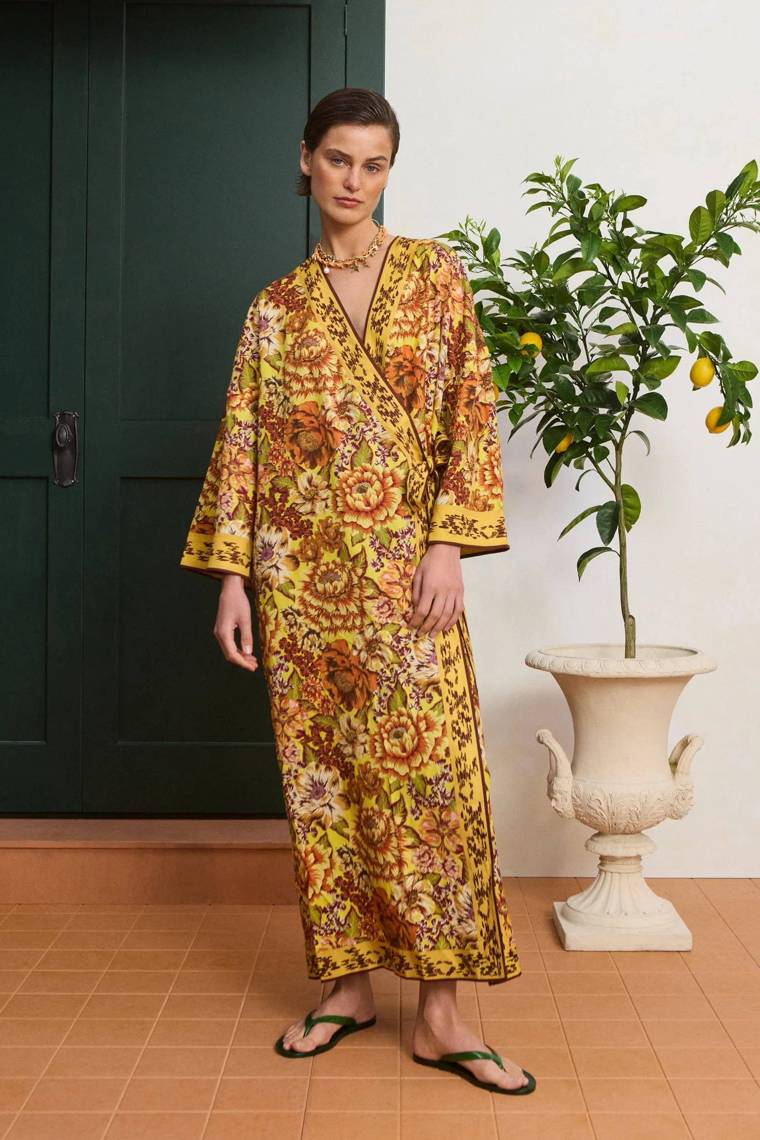 HEATWAVE WRAP MIDI DRESS sold by Alemais product image thumbnail 2