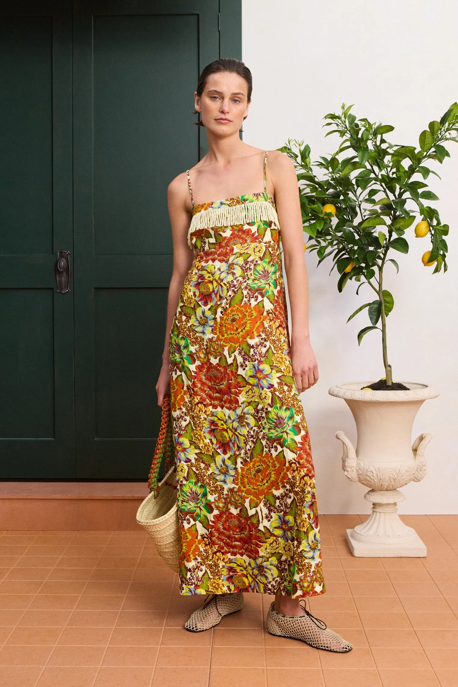 LANA SQUARE NECK DAY DRESS sold by Alemais product image thumbnail 2