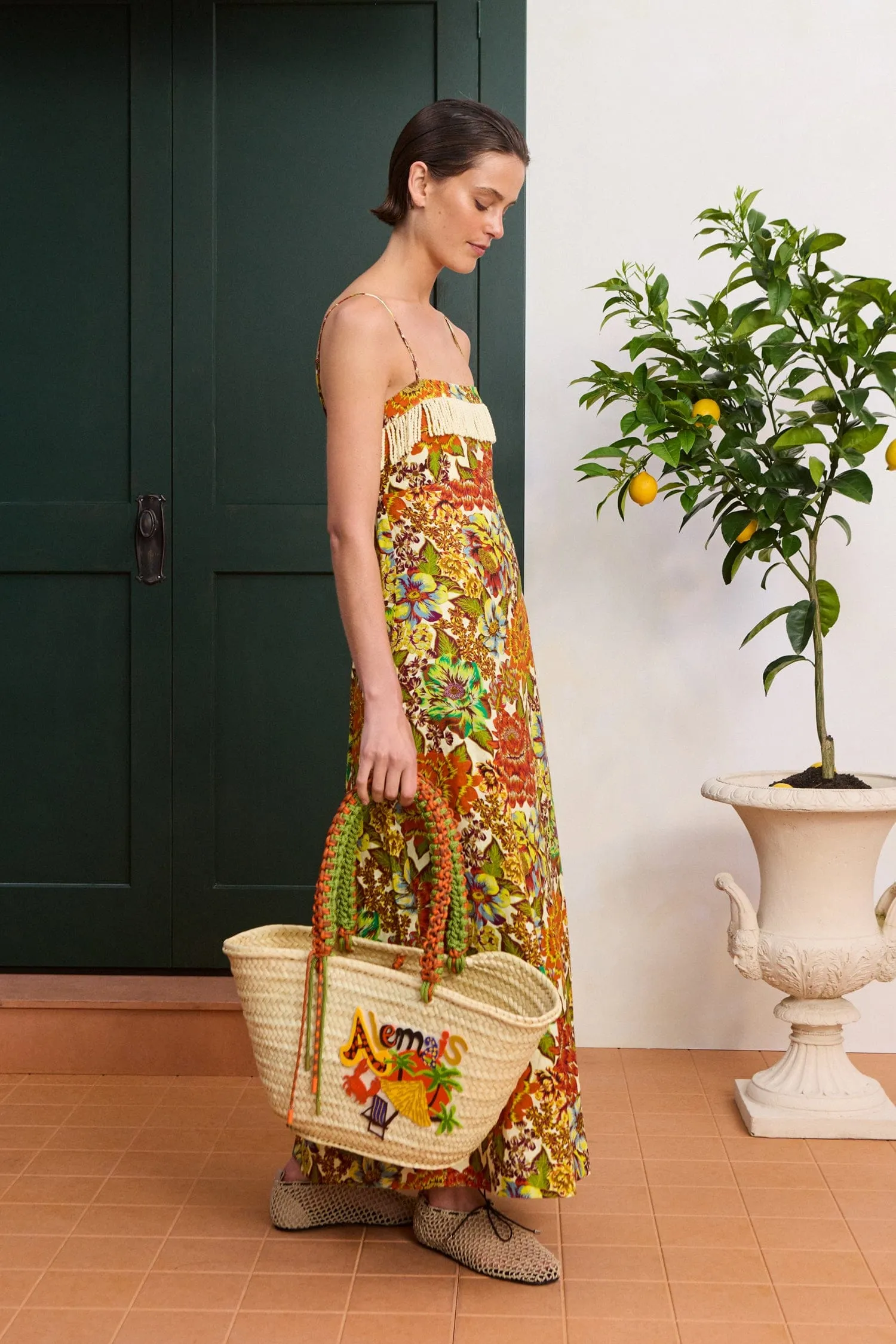 LANA SQUARE NECK DAY DRESS sold by Alemais product image thumbnail 3