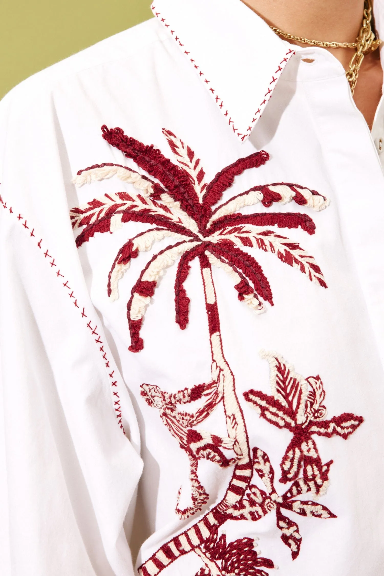 ODIE EMBROIDERED SHIRT sold by Alemais product image thumbnail 5