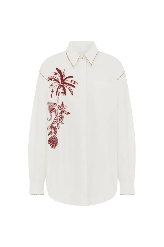 ODIE EMBROIDERED SHIRT made by Alemais