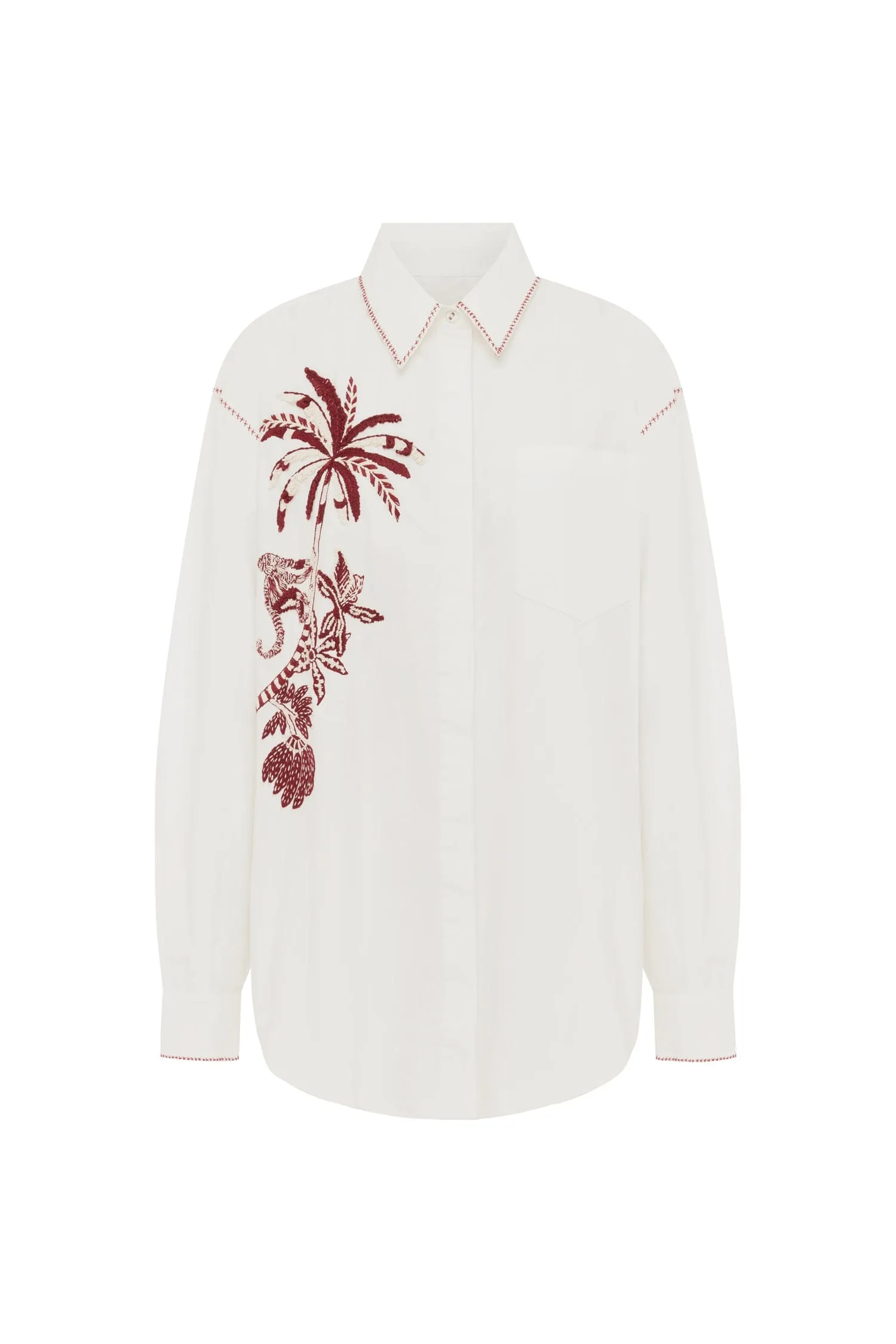 ODIE EMBROIDERED SHIRT sold by Alemais