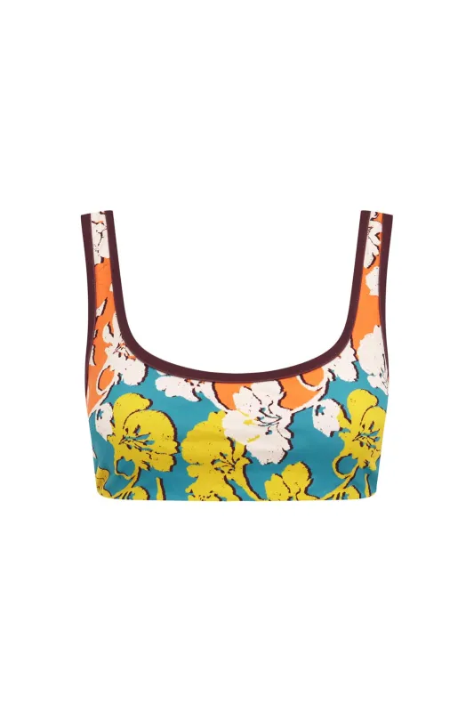 SPLICE SCOOP NECK TOP made by Alemais