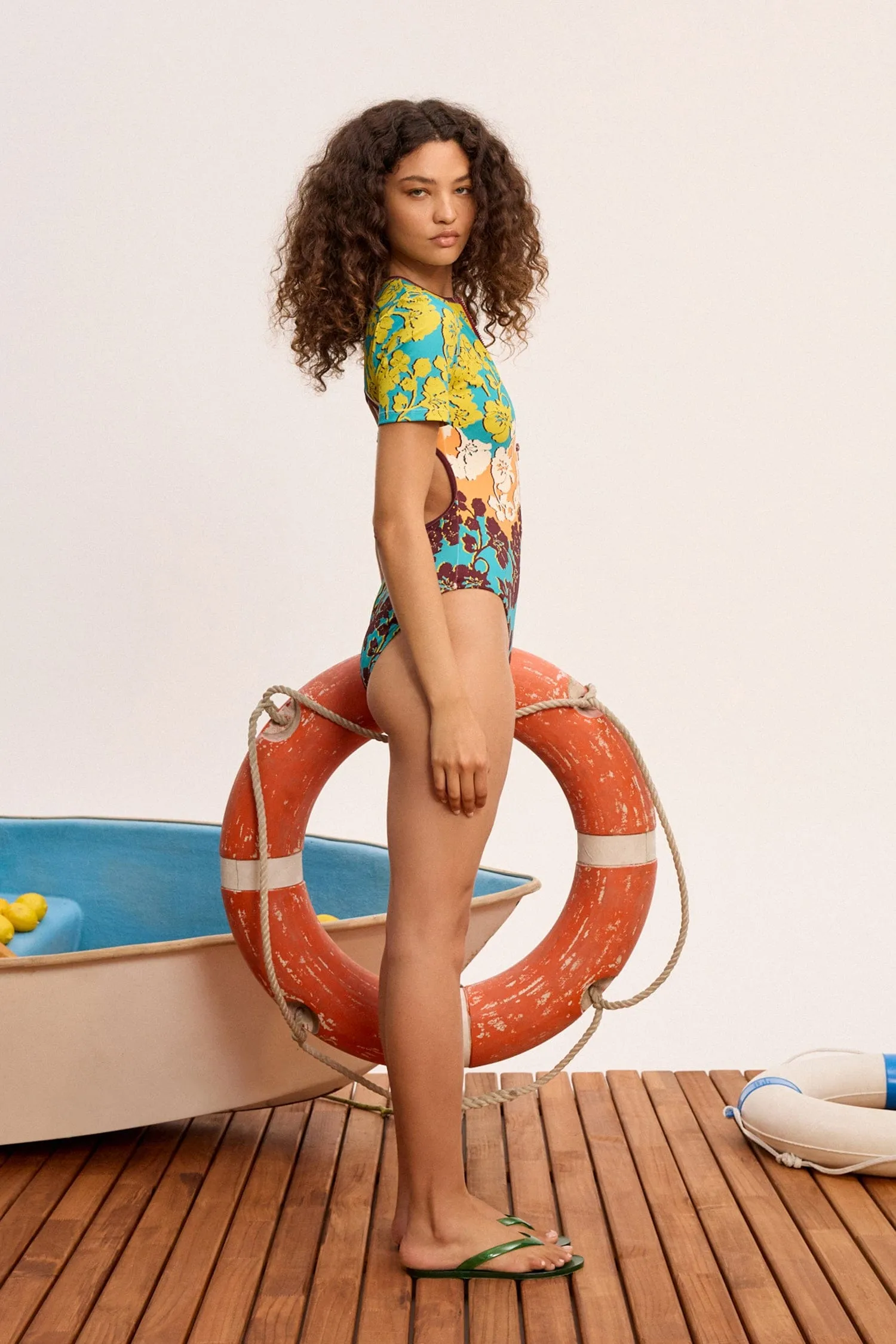 SPLICE SHORT SLEEVE ONE PIECE sold by Alemais product image thumbnail 3