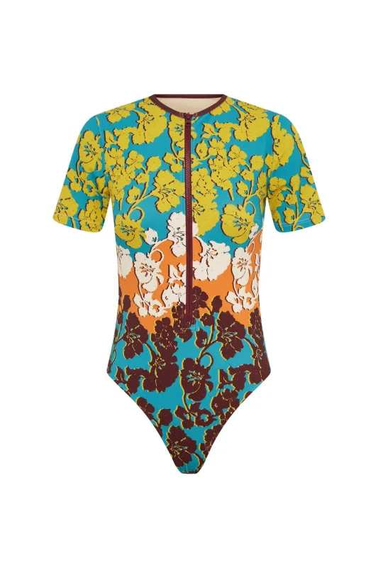 SPLICE SHORT SLEEVE ONE PIECE made by Alemais