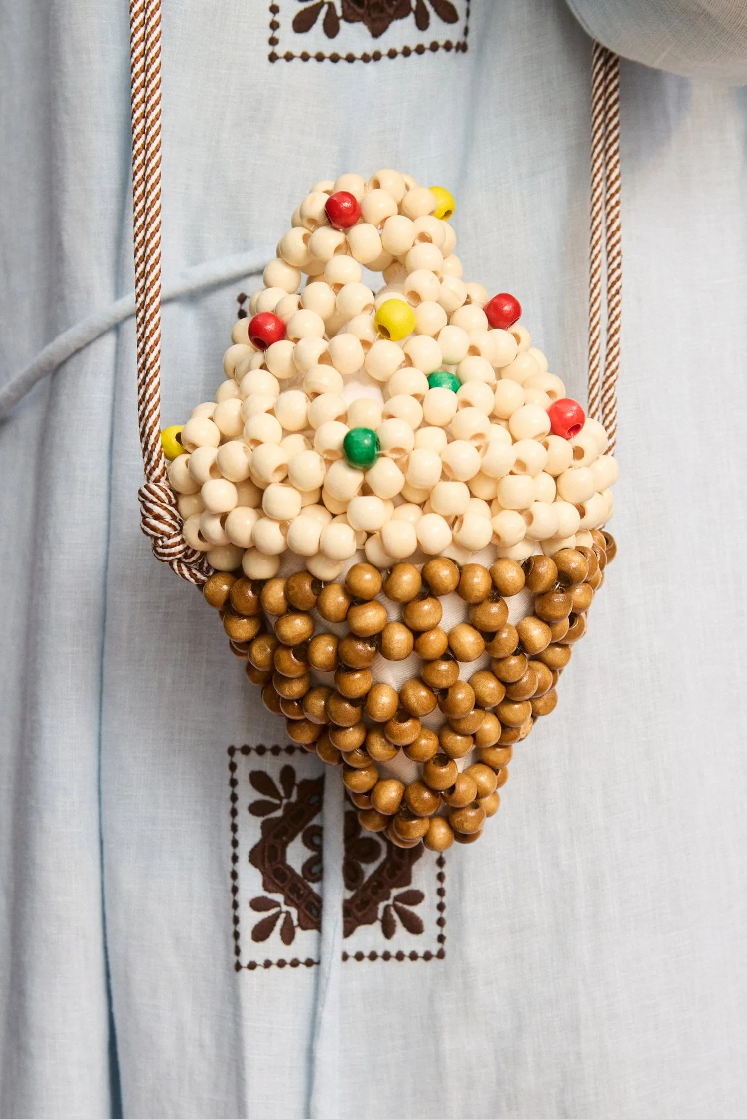 WOOD BEAD GELATO MINI BAG sold by Alemais product image thumbnail 2