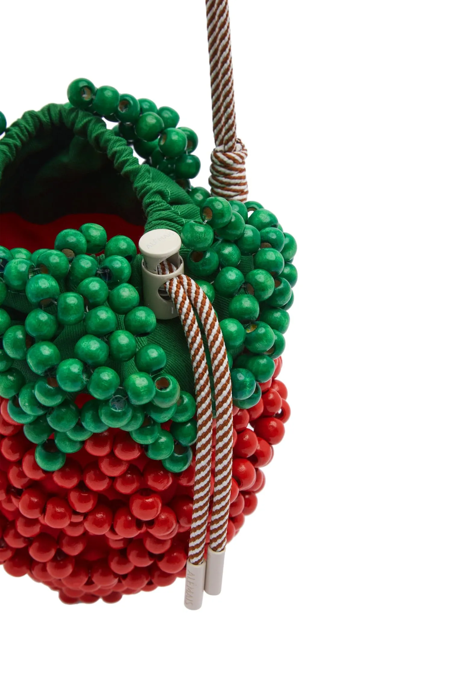 WOOD BEAD STRAWBERRY MINI BAG sold by Alemais product image thumbnail 3