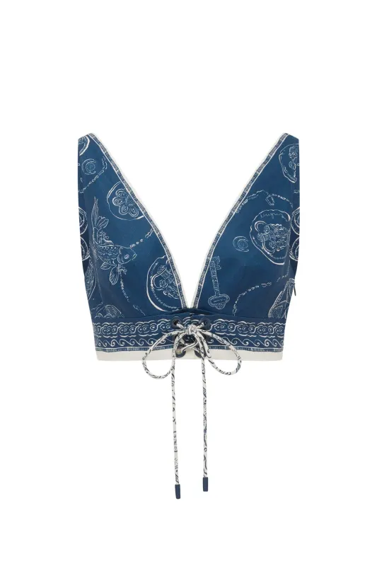 LUCKY LACE UP BRALETTE made by Alemais