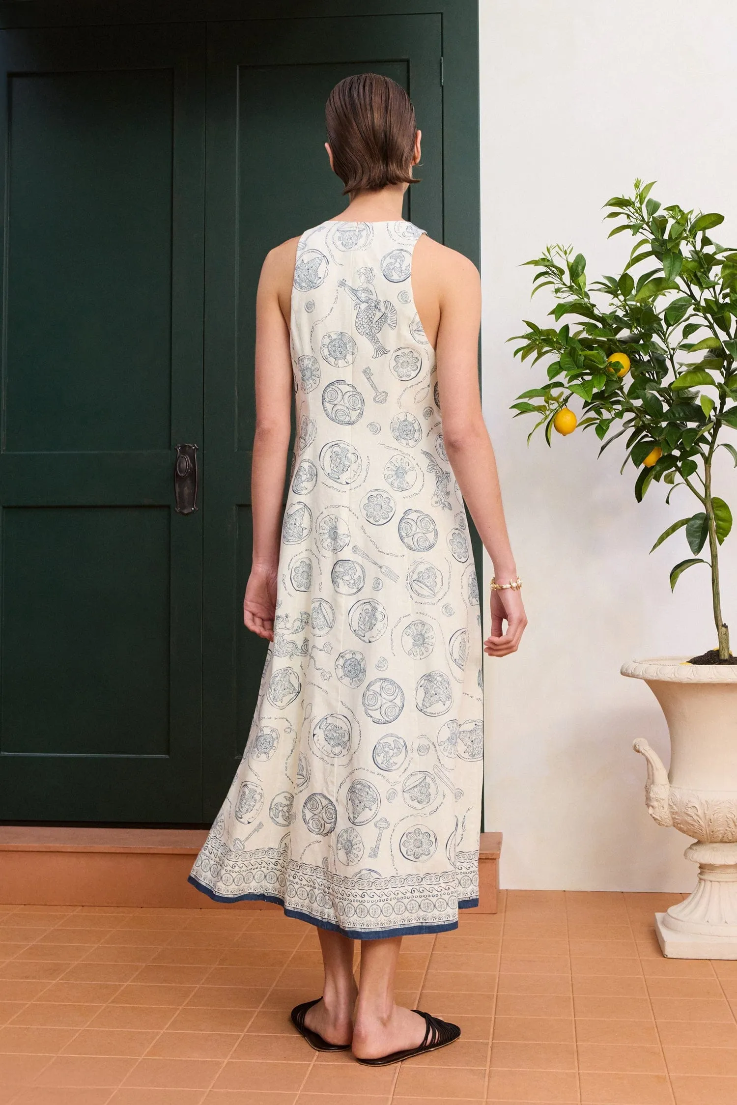 LUCKY LACE UP MIDI DRESS sold by Alemais product image thumbnail 4