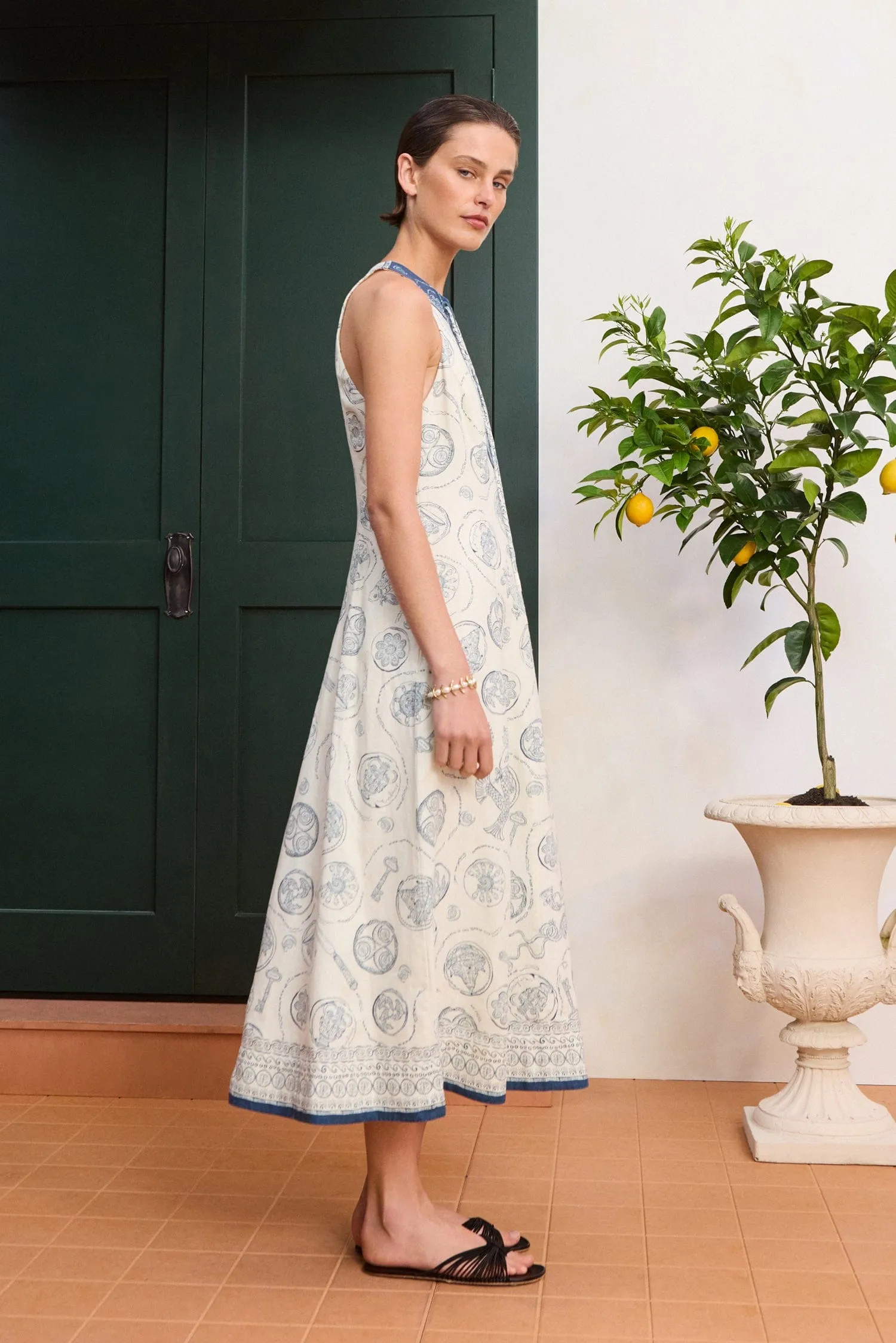 LUCKY LACE UP MIDI DRESS sold by Alemais product image thumbnail 3
