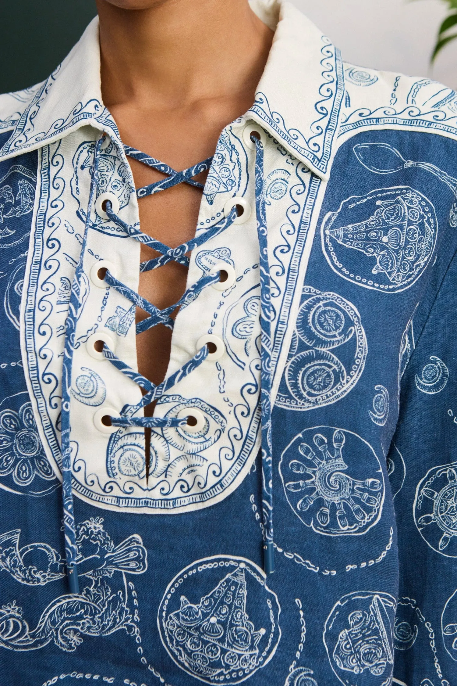 LUCKY LACE UP TOP sold by Alemais product image thumbnail 5