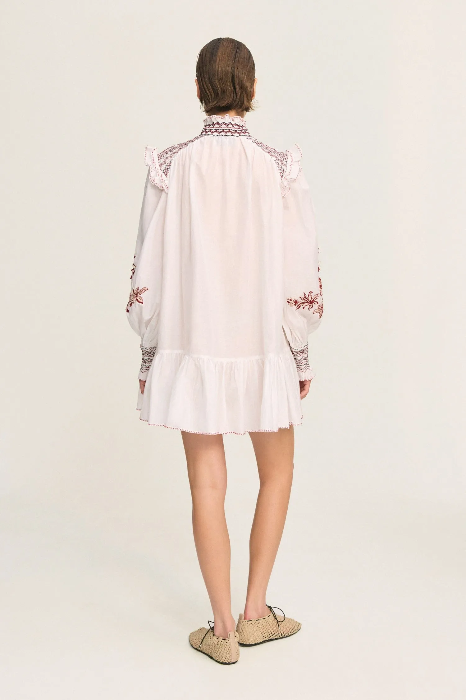 ODIE EMBROIDERED MINI DRESS sold by Alemais product image thumbnail 4