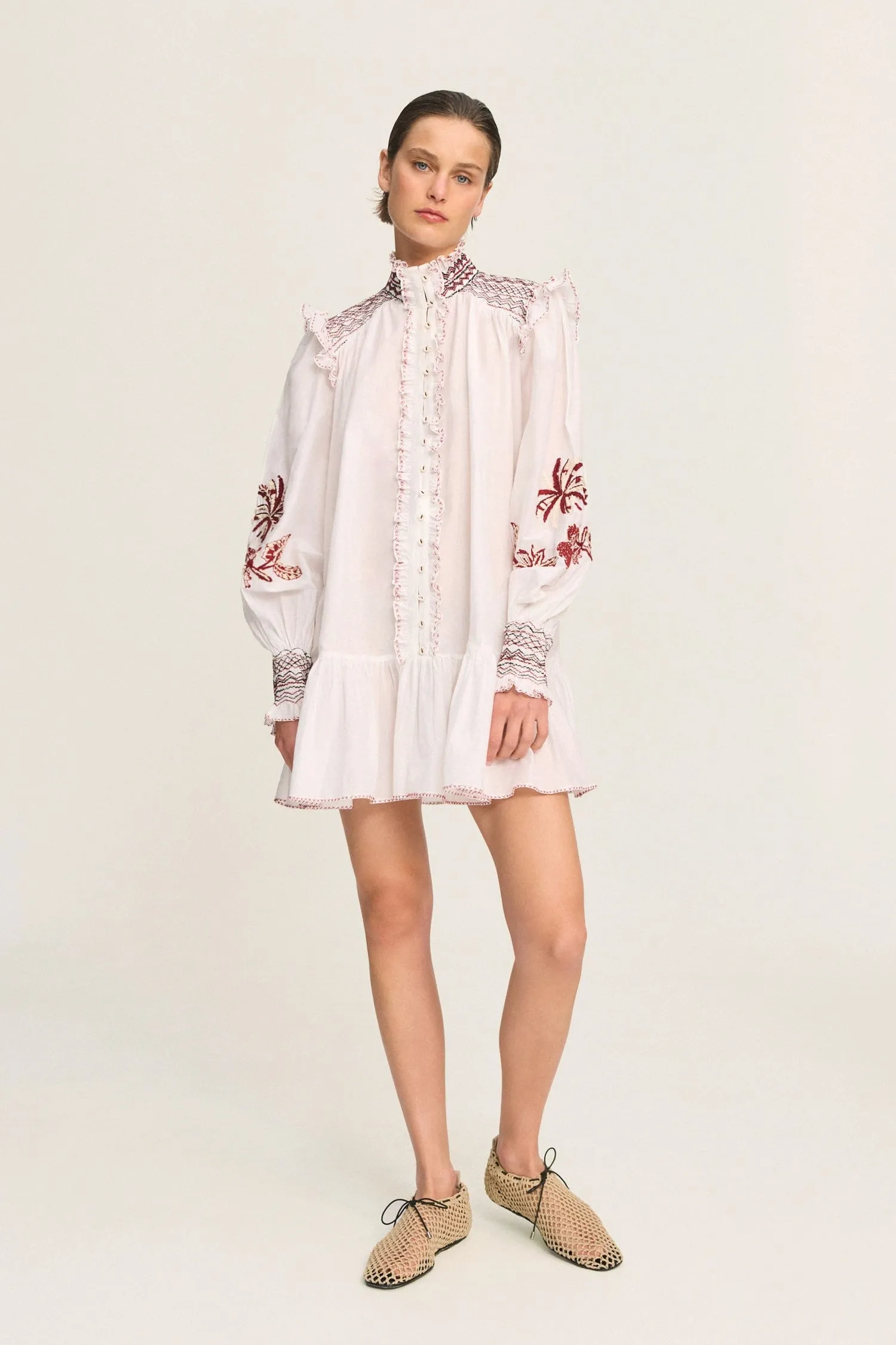 ODIE EMBROIDERED MINI DRESS sold by Alemais product image thumbnail 2