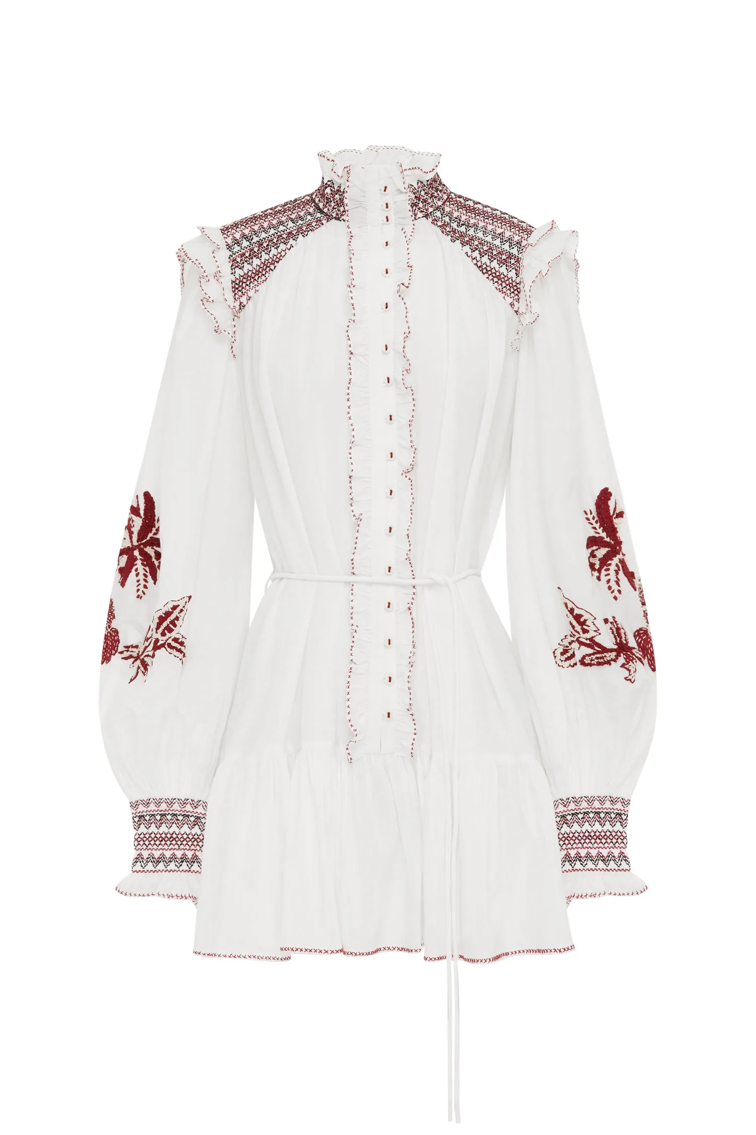 ODIE EMBROIDERED MINI DRESS sold by Alemais