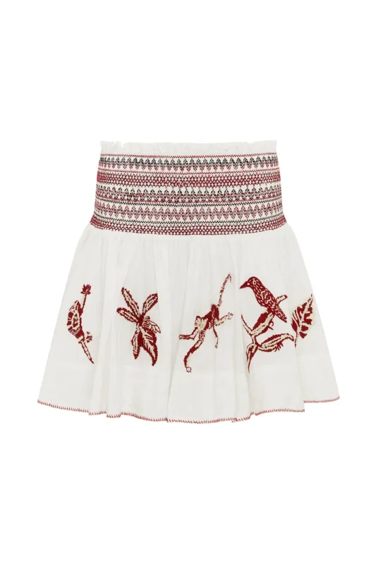 ODIE EMBROIDERED SKIRT made by Alemais